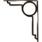 Ekena Millwork Maria Wrought Iron Bracket, (Triple center brace), Antiqued Pale Gold 2"W x 12"D x 15"H BKTM02X12X15TMAAPG - alternate 5